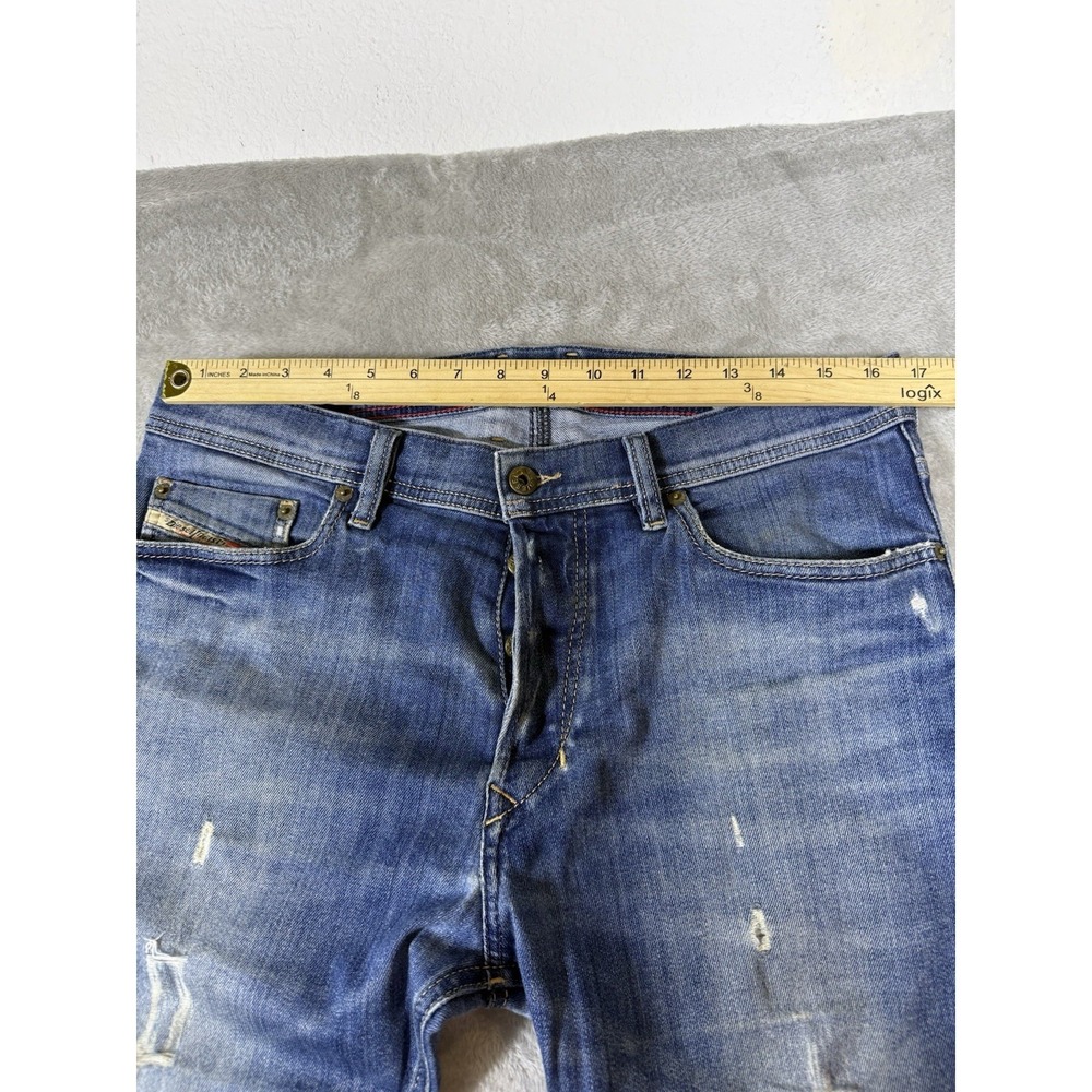Diesel Selvage Jeans Tepphar Slim Carrot Fit Men's 33x32 Button Fly Distressed - Picture 5 of 16
